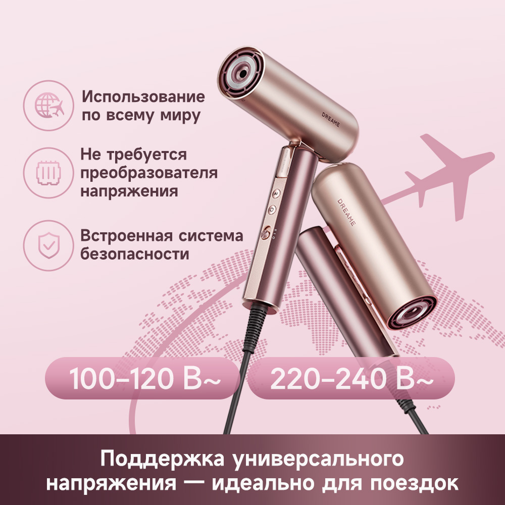 Фен Dreame Hairdryer Pocket Aura Pink
