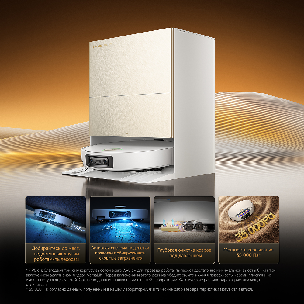 Робот-пылесос Dreame X60 Ultra Complete White