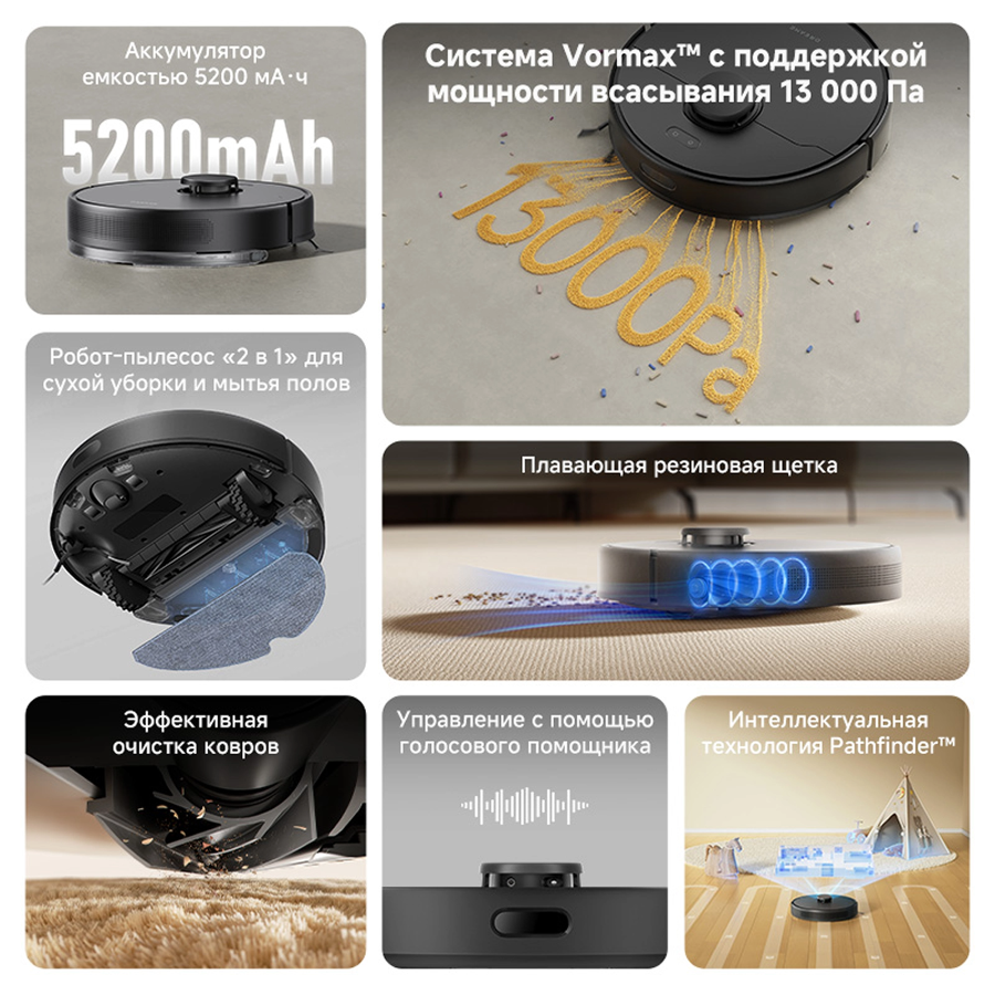 Робот-пылесос Dreame F10 Black