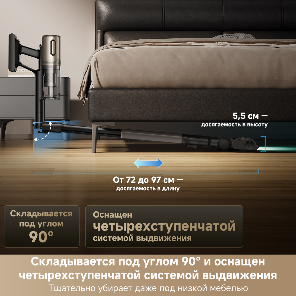 Беспроводной пылесос Dreame Z40 TangleCut™ Flex+