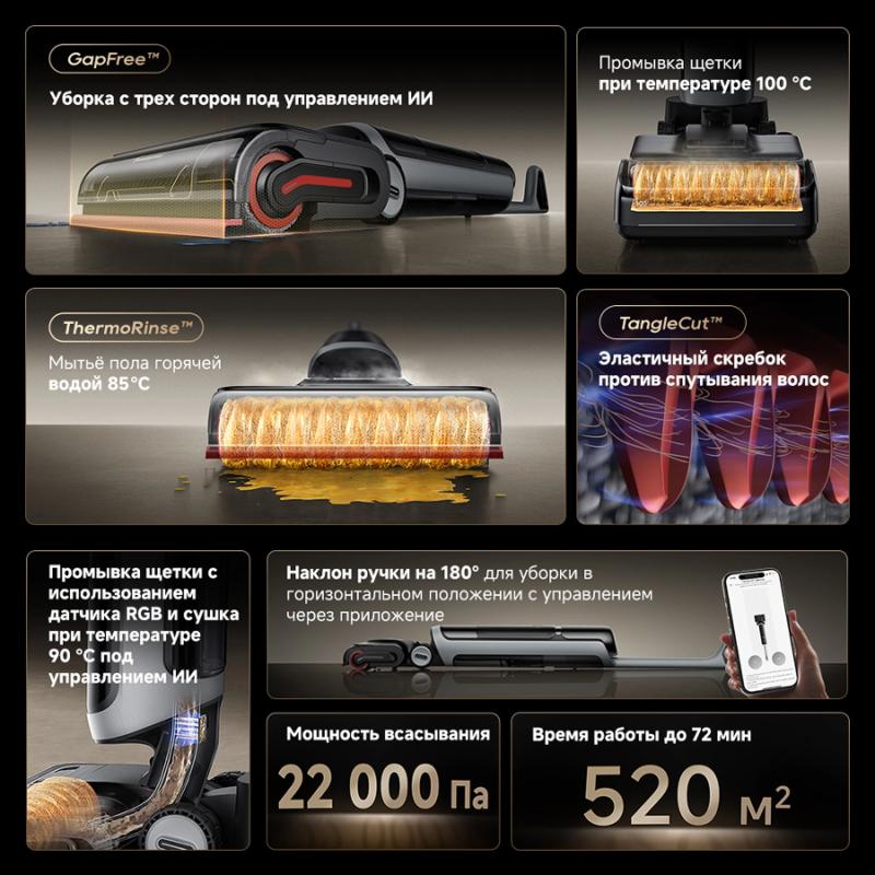 Моющий пылесос Dreame H15 Pro Heat