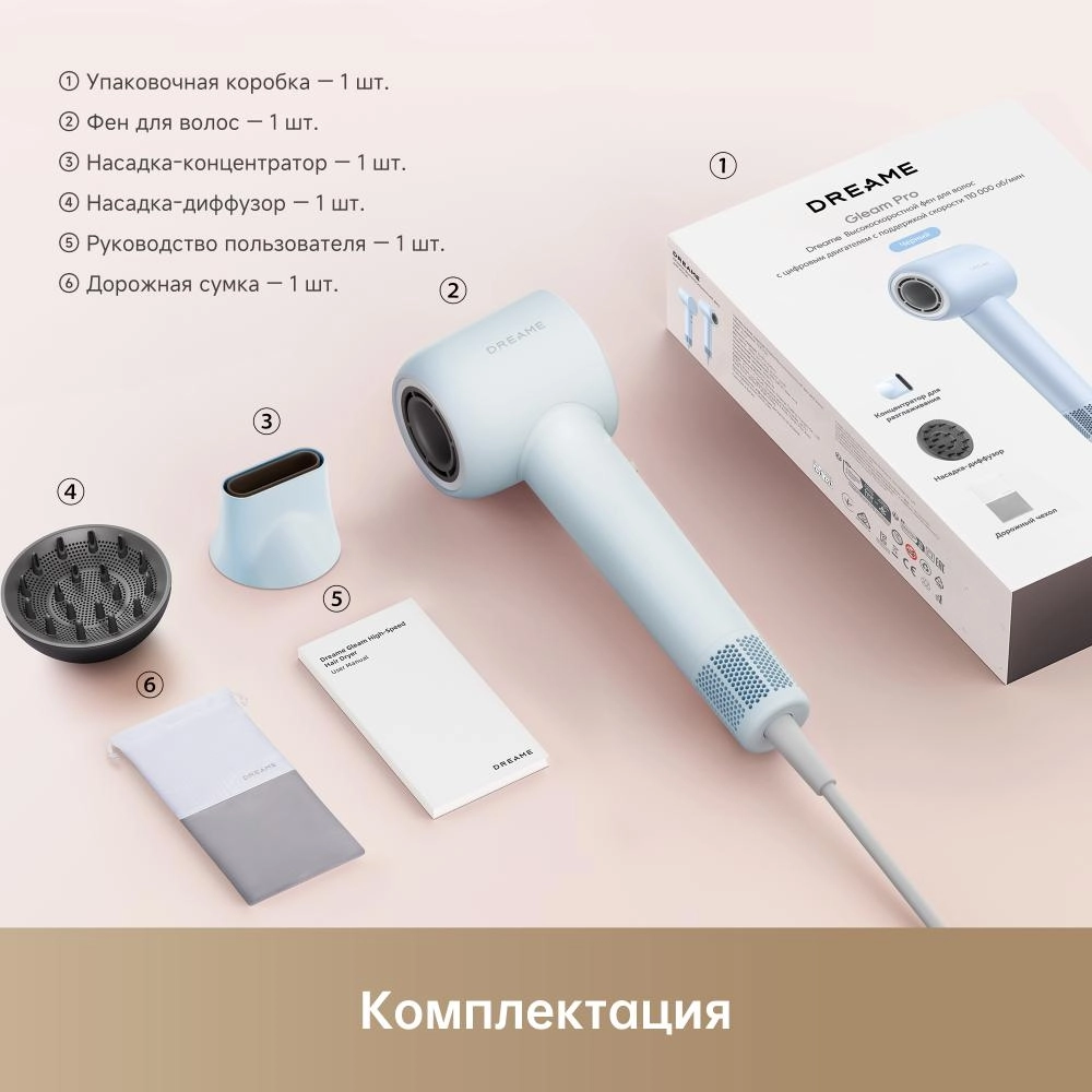 Фен Dreame Gleam Pro Blue
