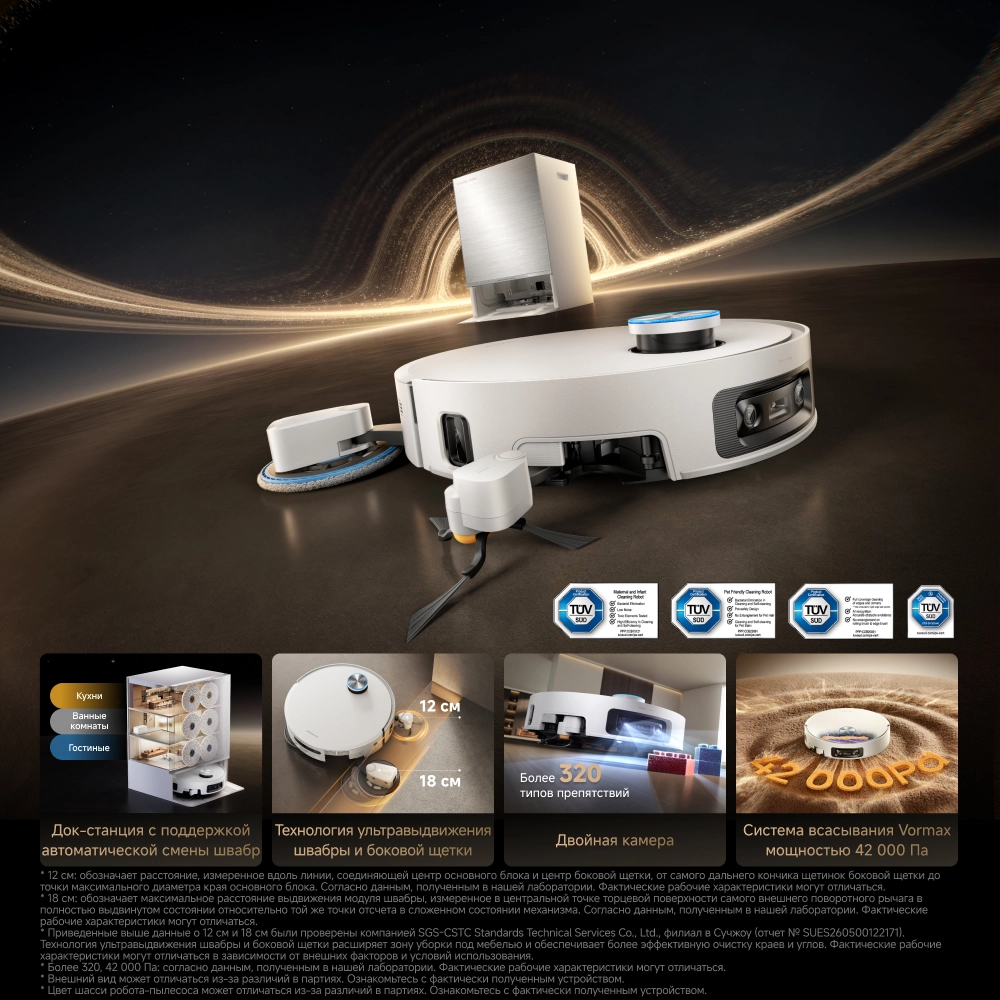 Робот-пылесос Dreame X60 Pro Ultra MatriX White