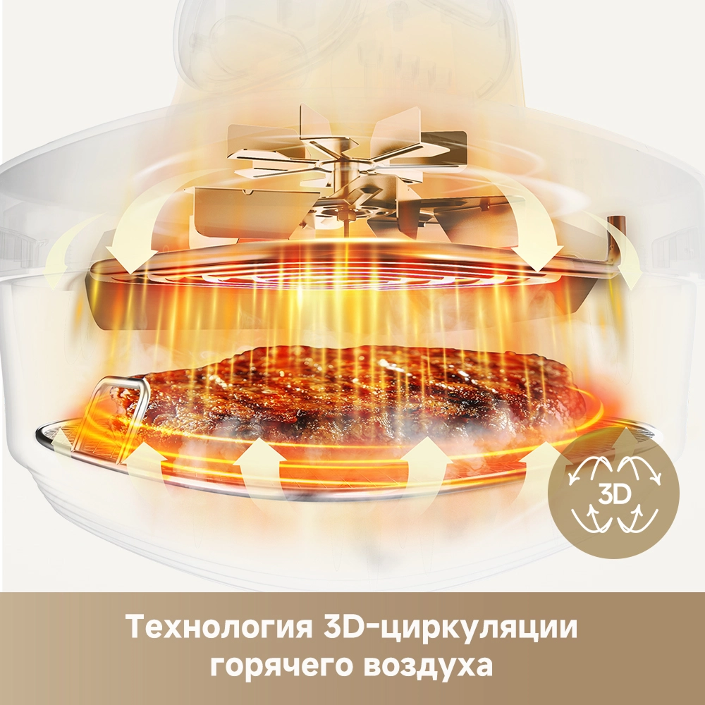 Аэрогриль (аэрофритюрница) Dreame Air Fryer PT60 Grey