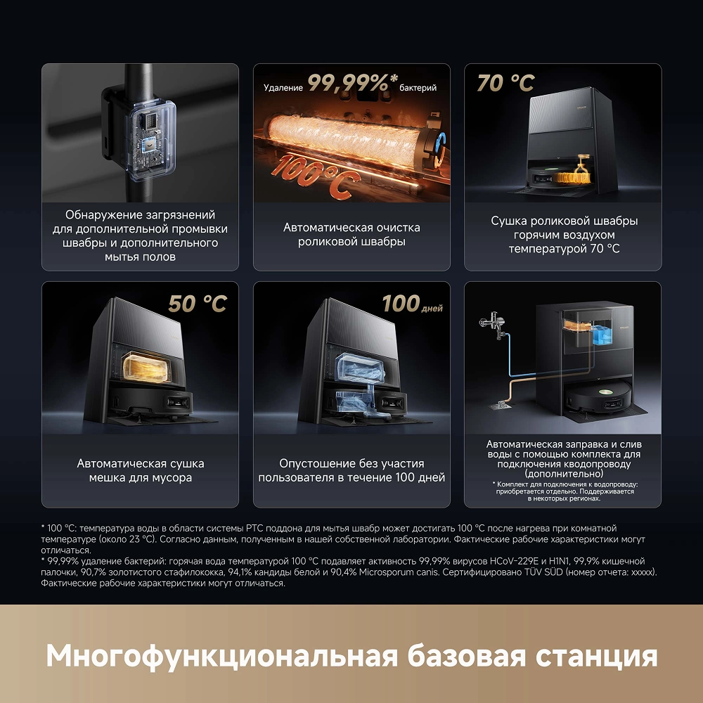 Робот-пылесос Dreame Aqua10 Ultra Roller Complete Black