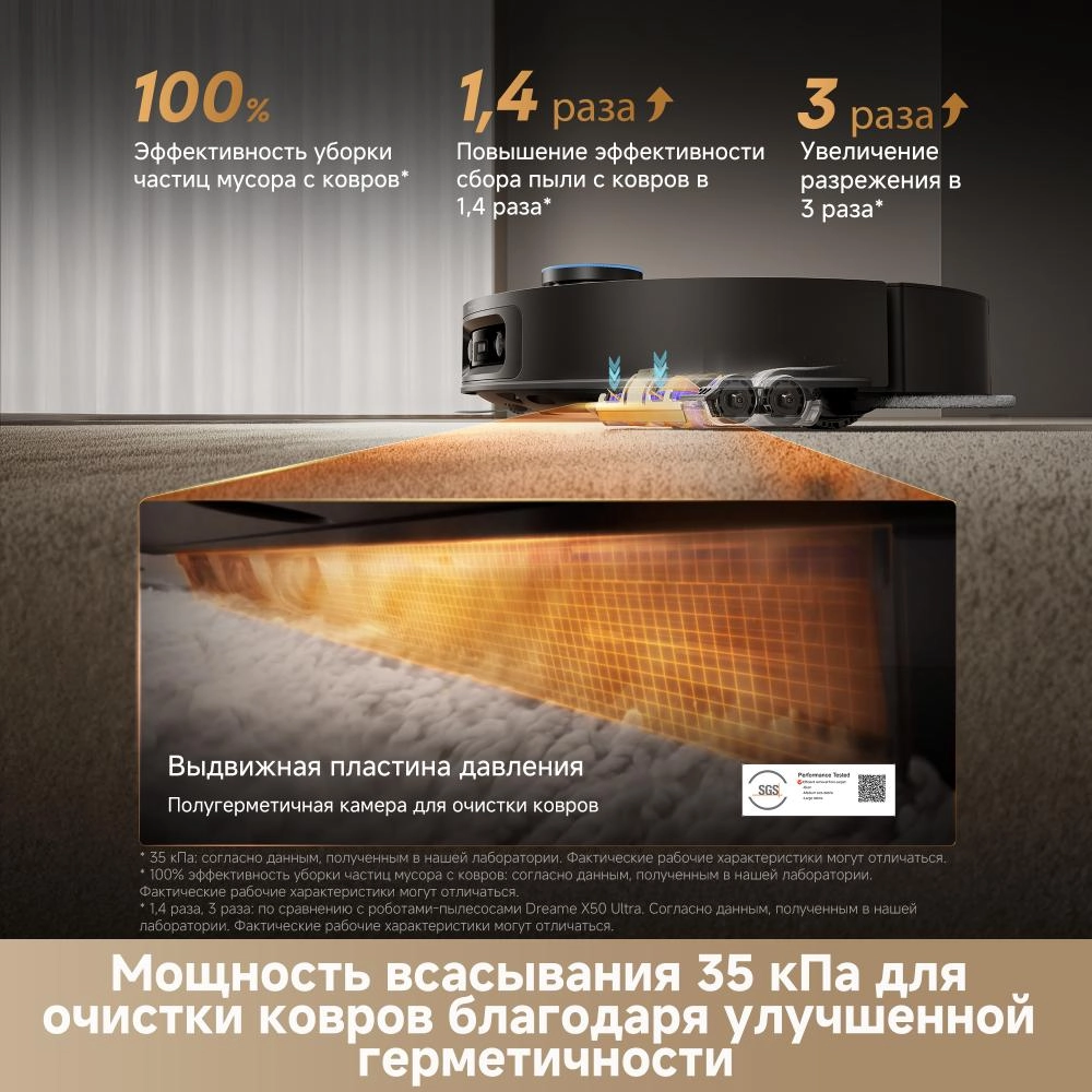 Робот-пылесос Dreame X60 Master Black