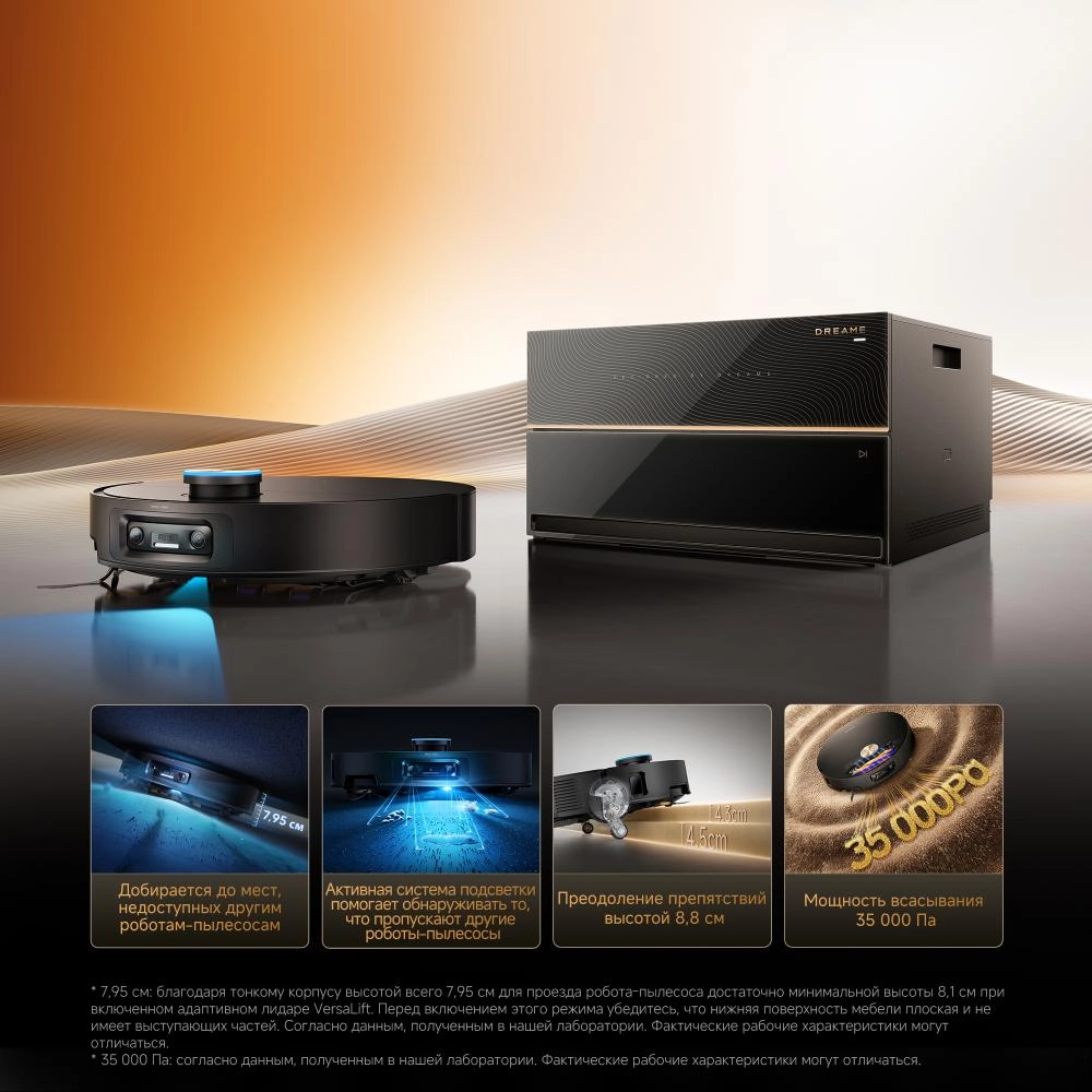 Робот-пылесос Dreame X60 Master Black