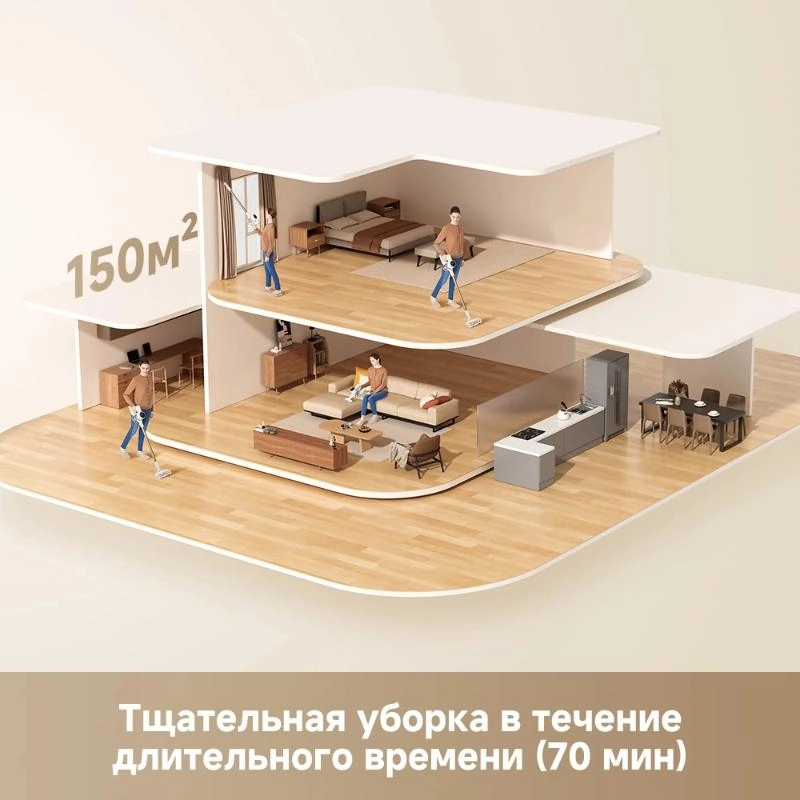 Беспроводной пылесос Dreame R10S White