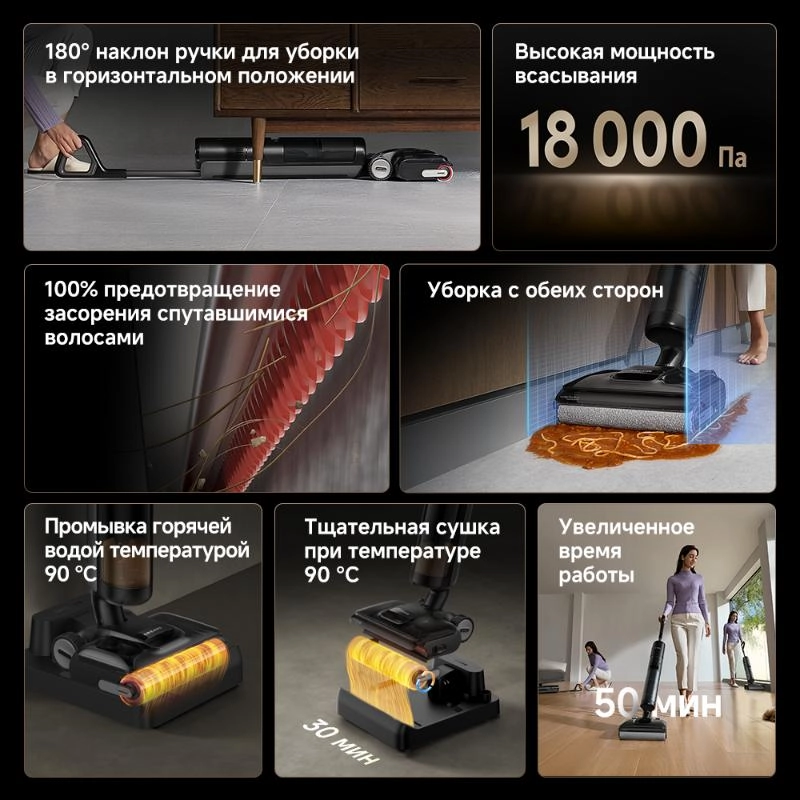 Моющий пылесос Dreame H12 FlexReach