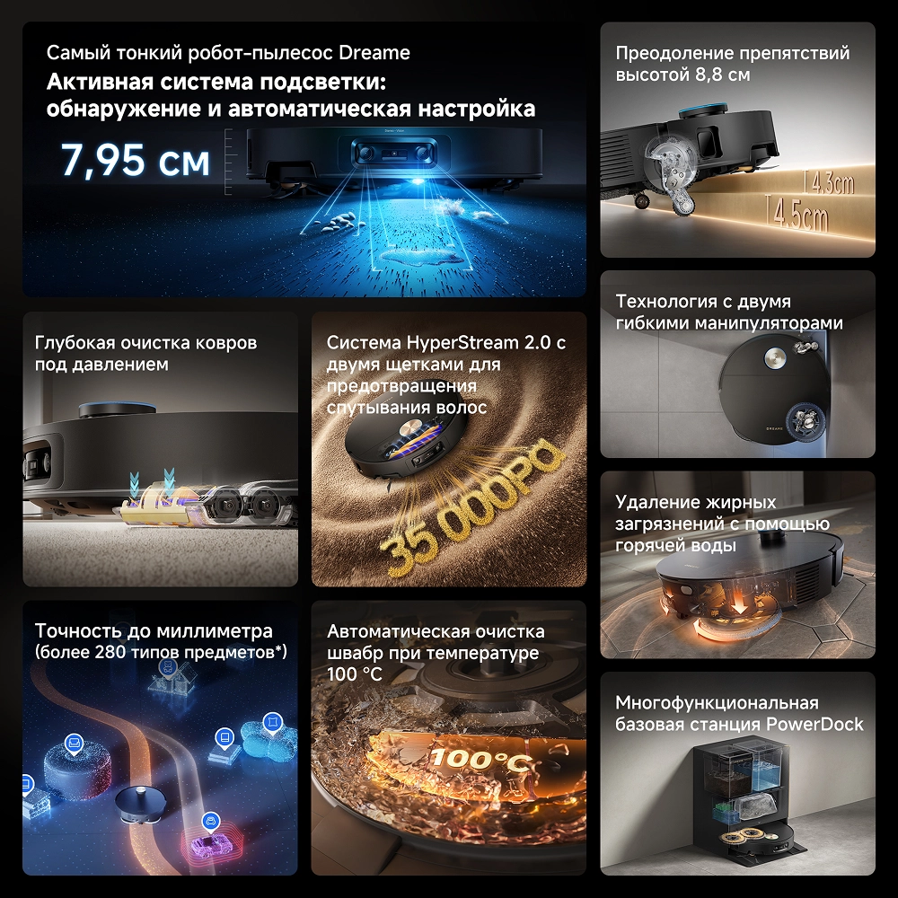 Робот-пылесос Dreame X60 Ultra Complete Black