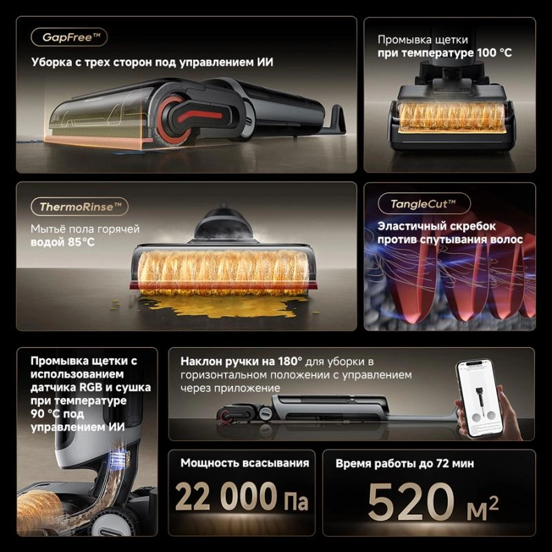 Моющий пылесос Dreame H15 Pro Heat